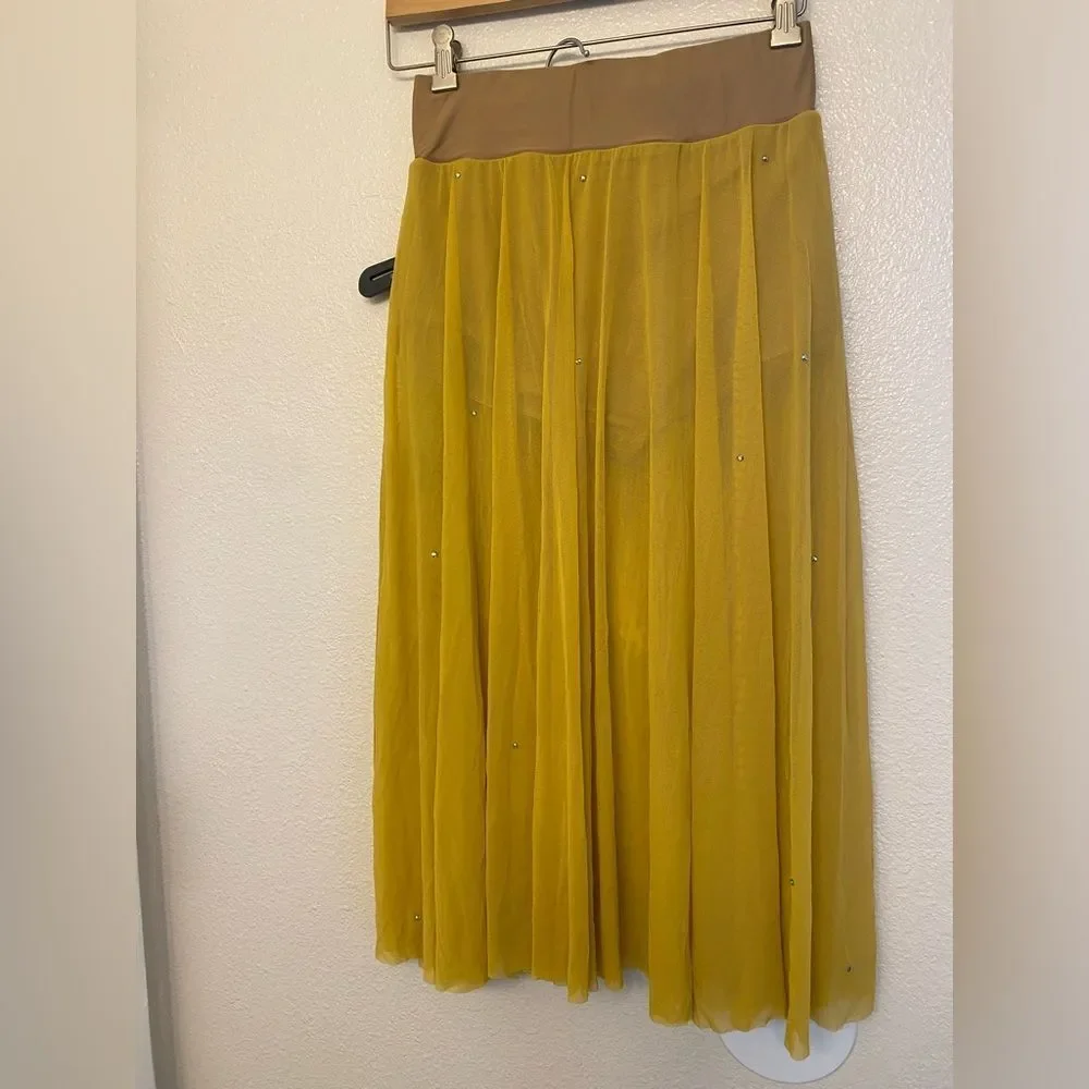 Revolution Tenth House 2 piece dance costume yellow ENIGMA TH21006 MA adult